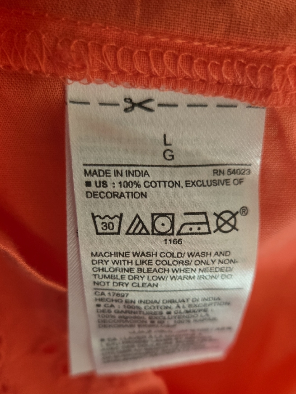 Old Navy Coral Eyelet Boxer Shorts Sleepwear Lounge PJ Bright Casual Large - Picture 6 of 6